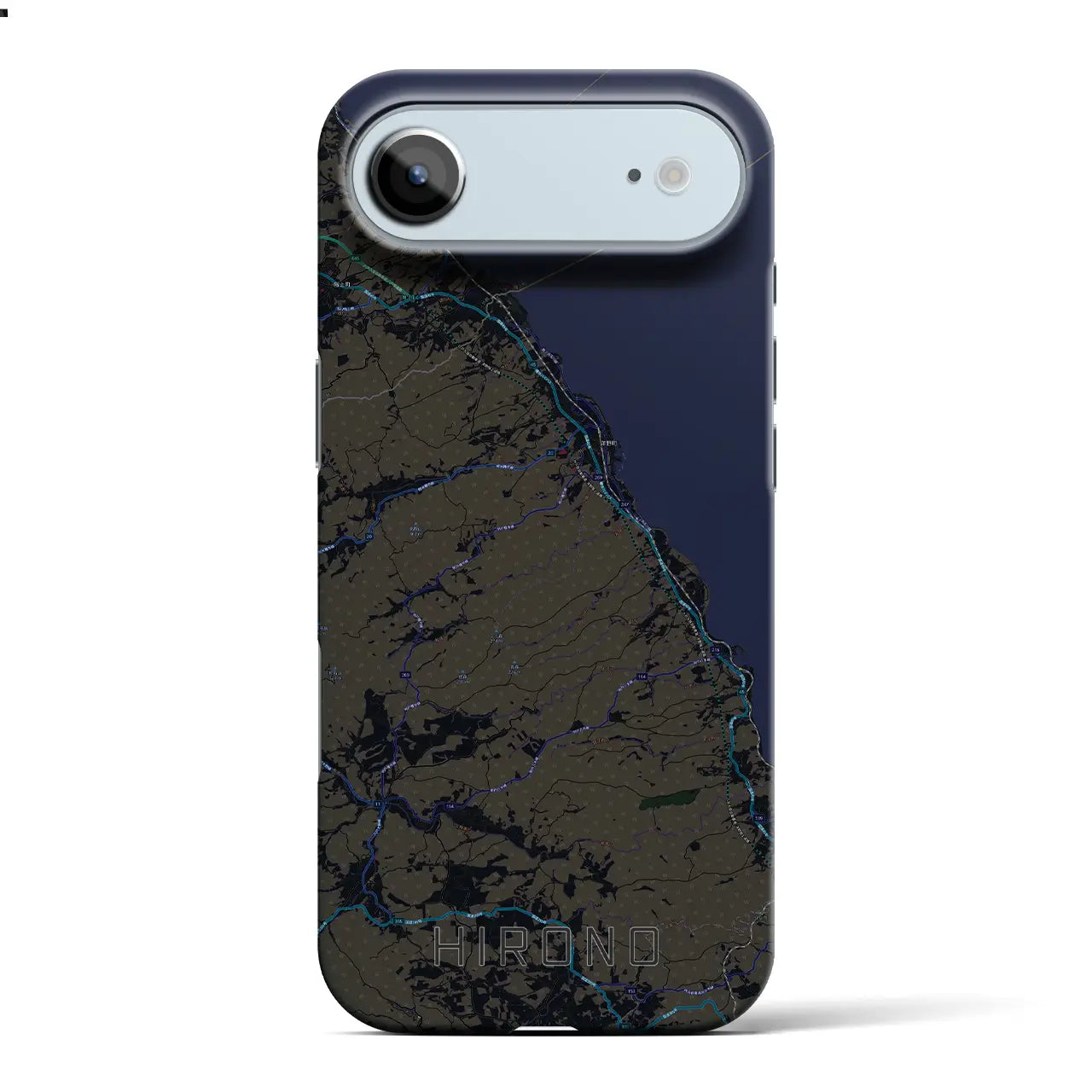 【洋野（岩手県）】地図柄iPhoneケース（バックカバータイプ）