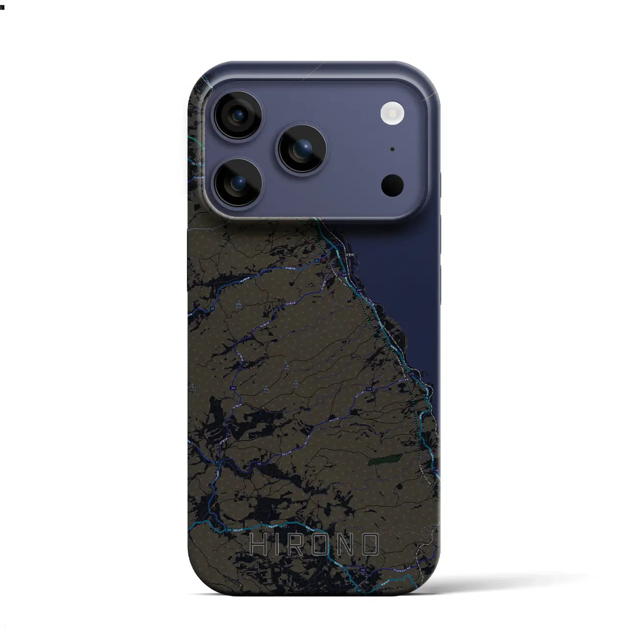 【洋野（岩手県）】地図柄iPhoneケース（バックカバータイプ）