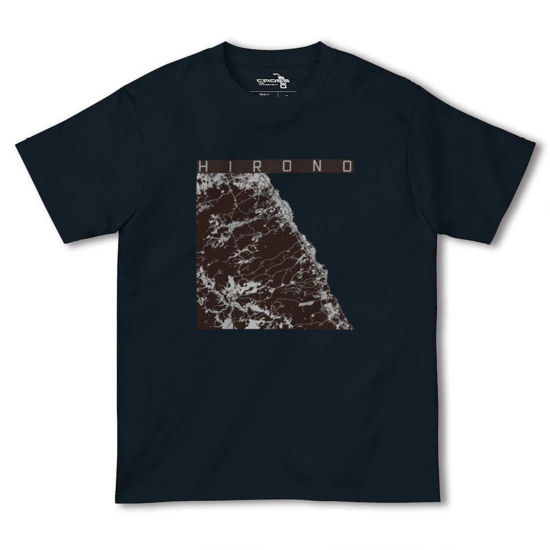 【洋野(岩手県)】地図柄ヘビーウェイトTシャツ