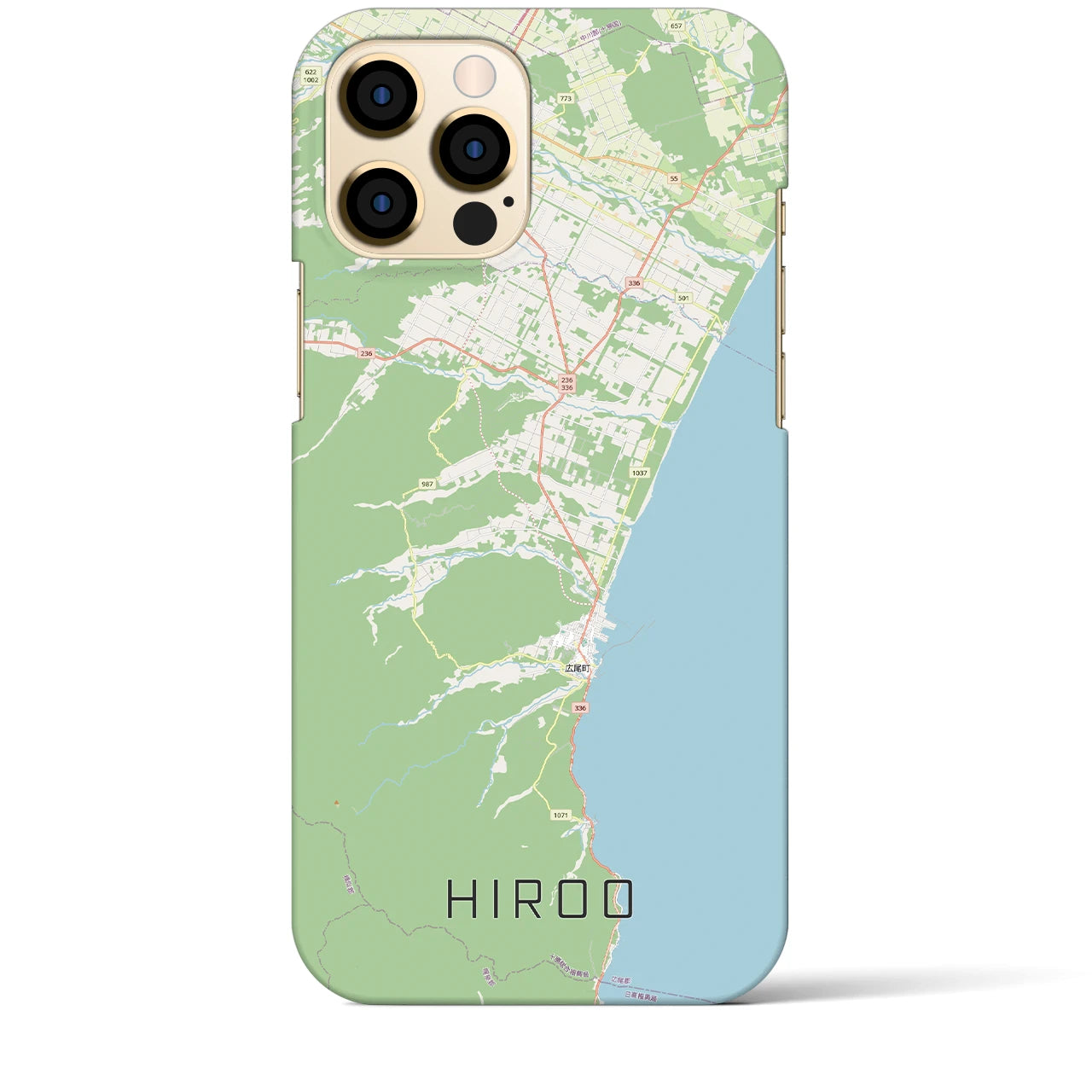 【広尾（北海道）】地図柄iPhoneケース（バックカバータイプ）
