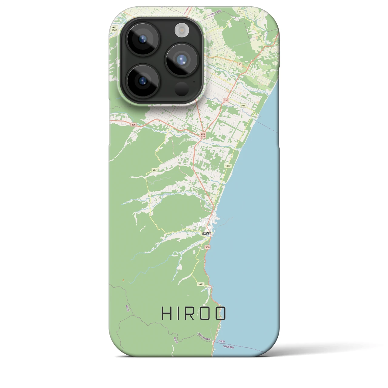 【広尾（北海道）】地図柄iPhoneケース（バックカバータイプ）