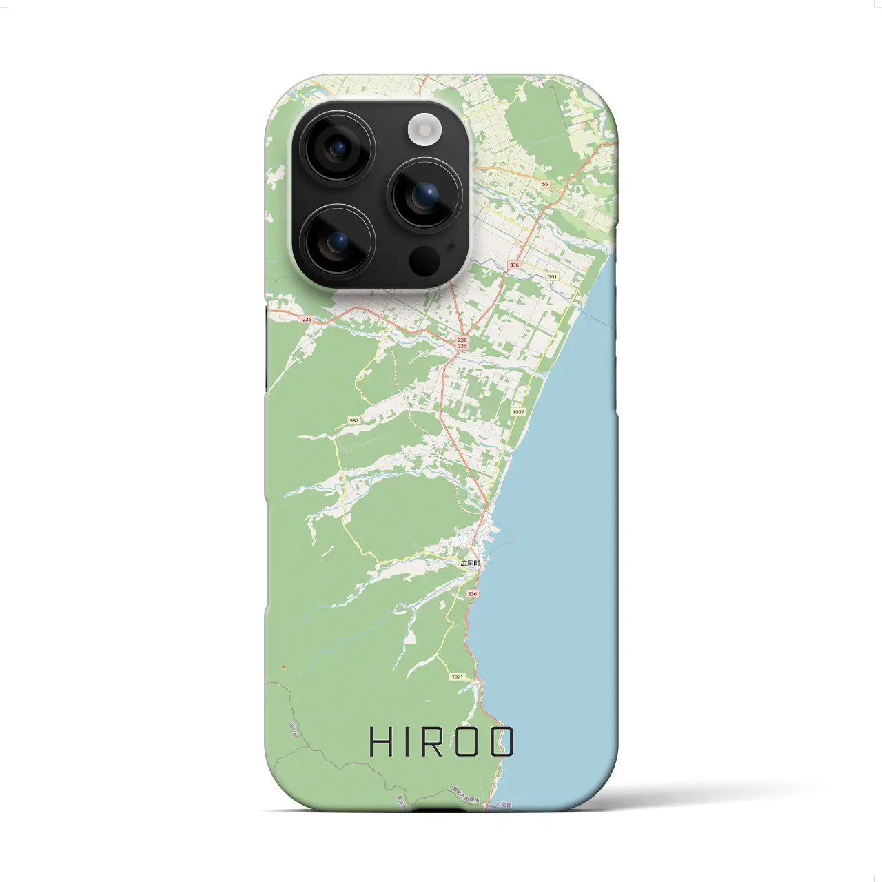 【広尾（北海道）】地図柄iPhoneケース（バックカバータイプ）