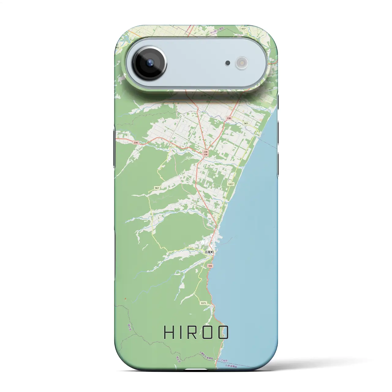 【広尾（北海道）】地図柄iPhoneケース（バックカバータイプ）