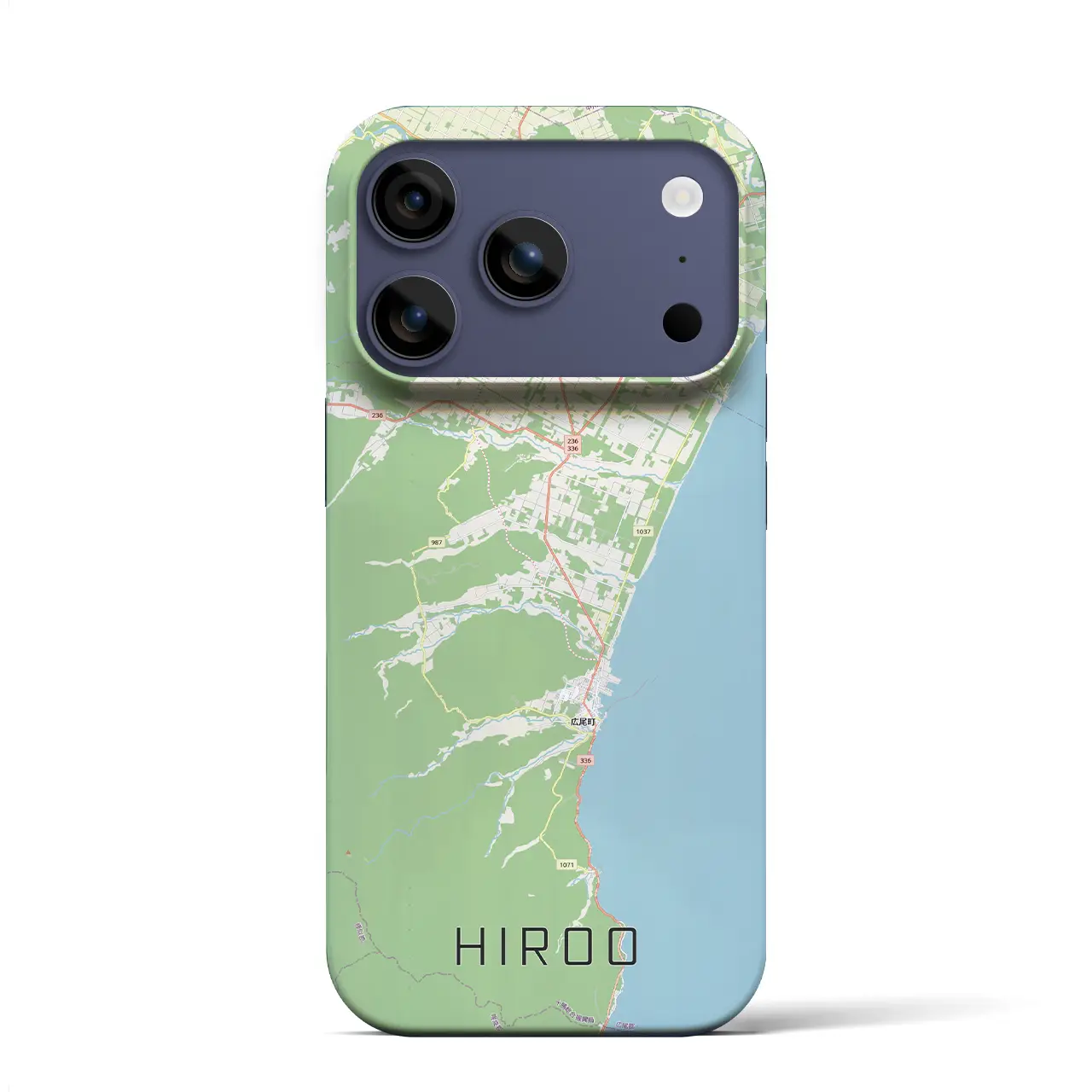 【広尾（北海道）】地図柄iPhoneケース（バックカバータイプ）