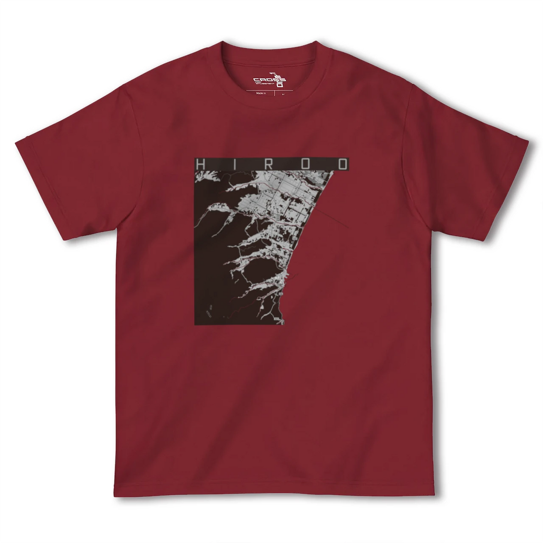【広尾（北海道）（北海道）】地図柄ヘビーウェイトTシャツ