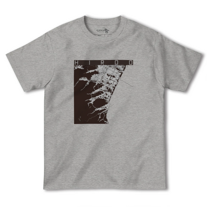 【広尾（北海道）（北海道）】地図柄ヘビーウェイトTシャツ