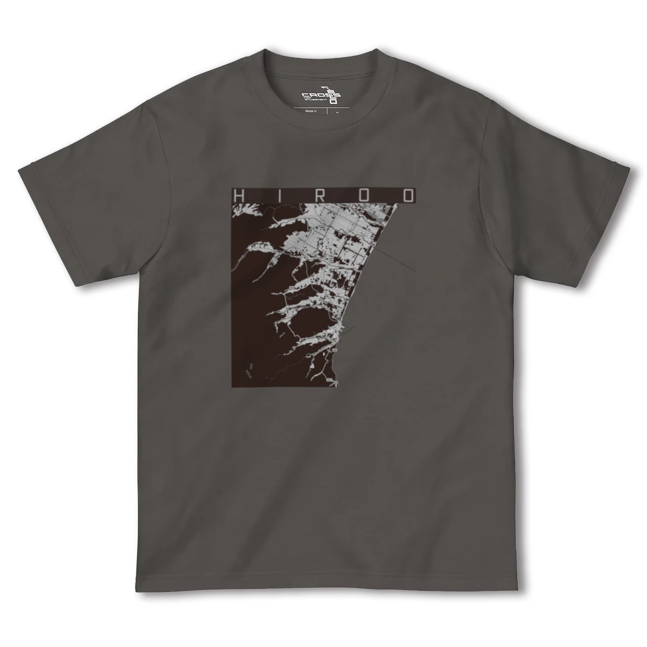 【広尾（北海道）（北海道）】地図柄ヘビーウェイトTシャツ