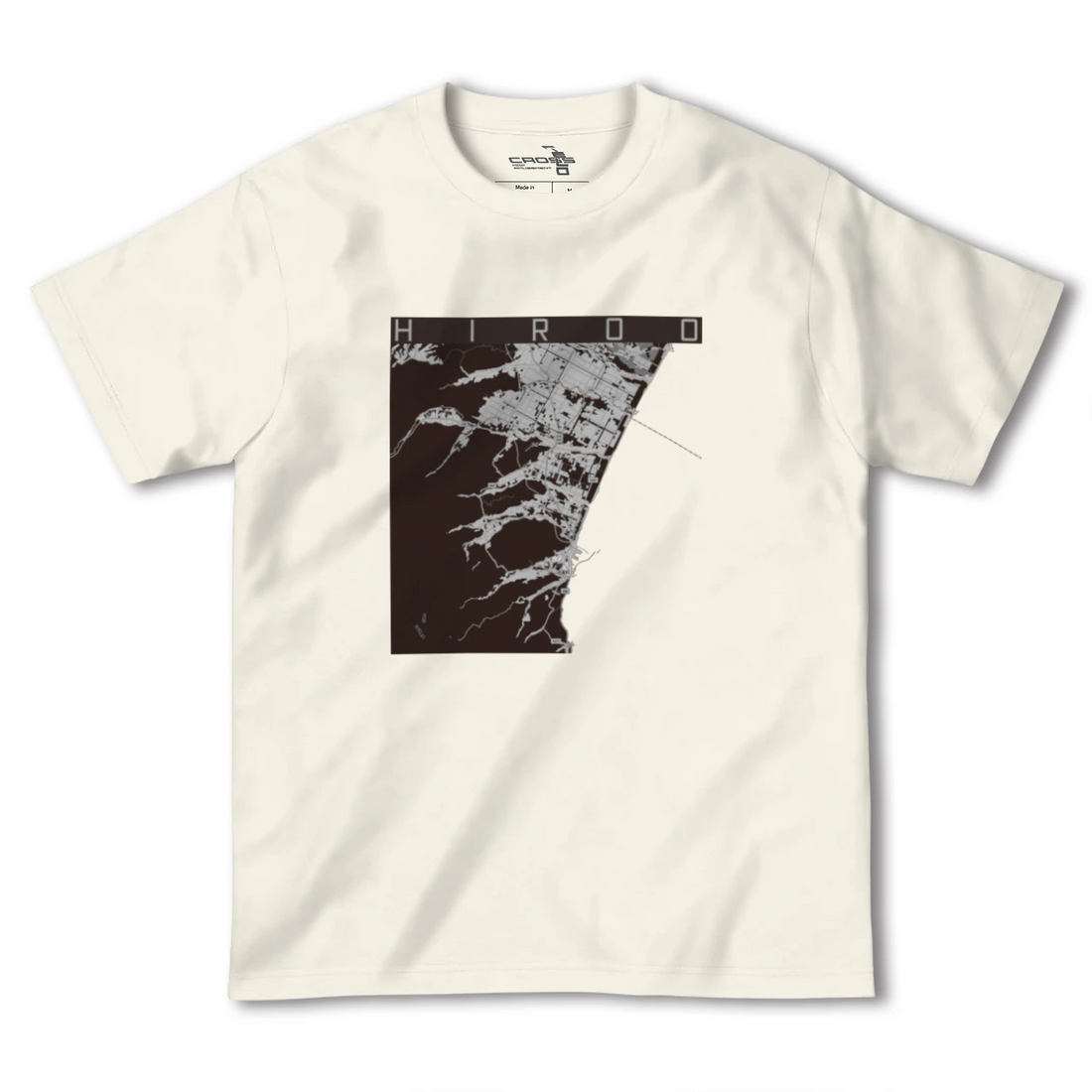 【広尾(北海道)(北海道)】地図柄ヘビーウェイトTシャツ