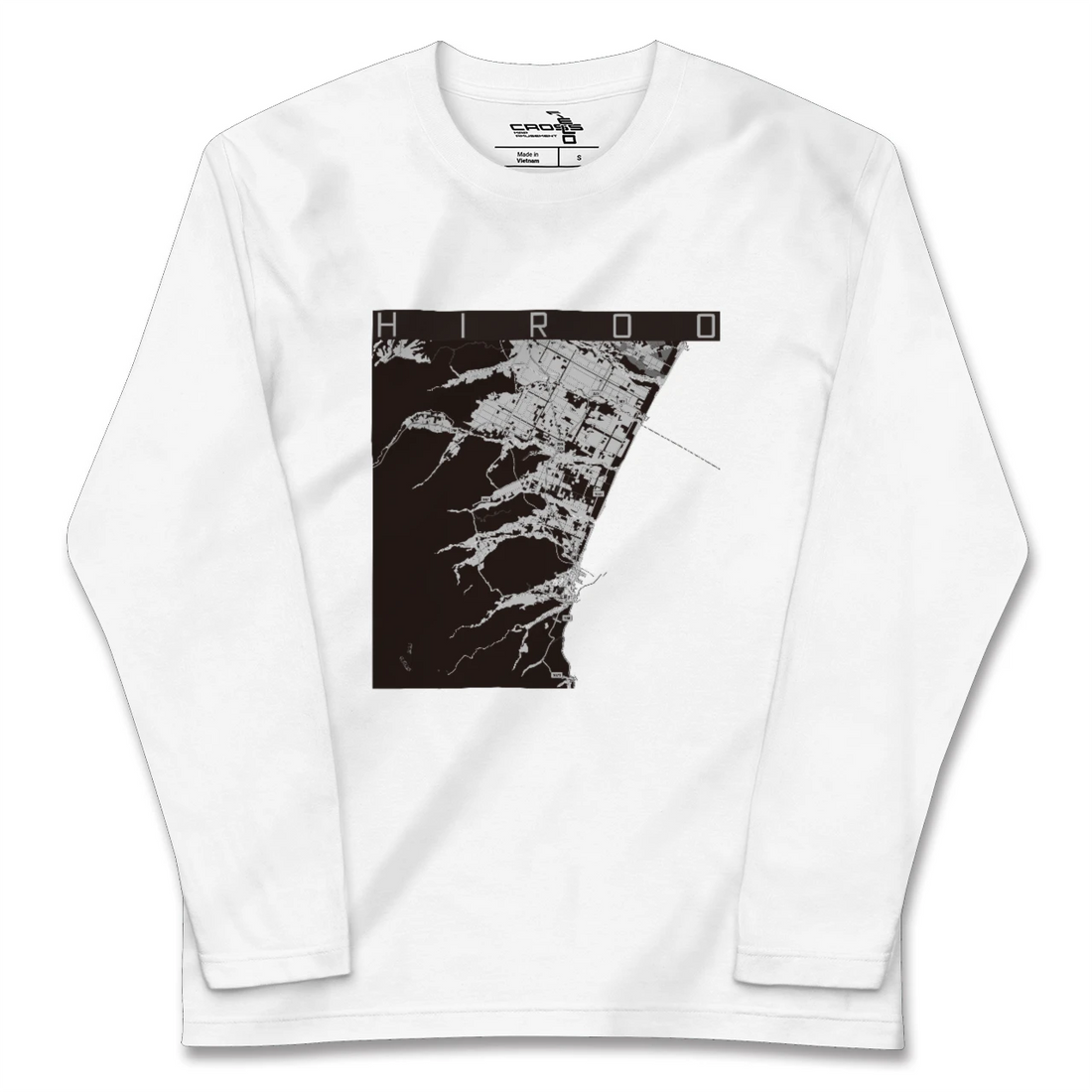 【広尾（北海道）（北海道）】地図柄ロングスリーブTシャツ