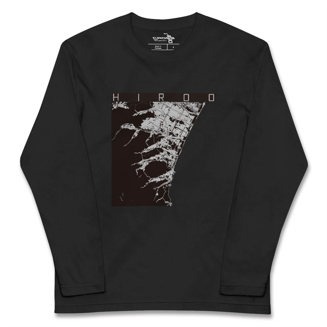 【広尾（北海道）（北海道）】地図柄ロングスリーブTシャツ