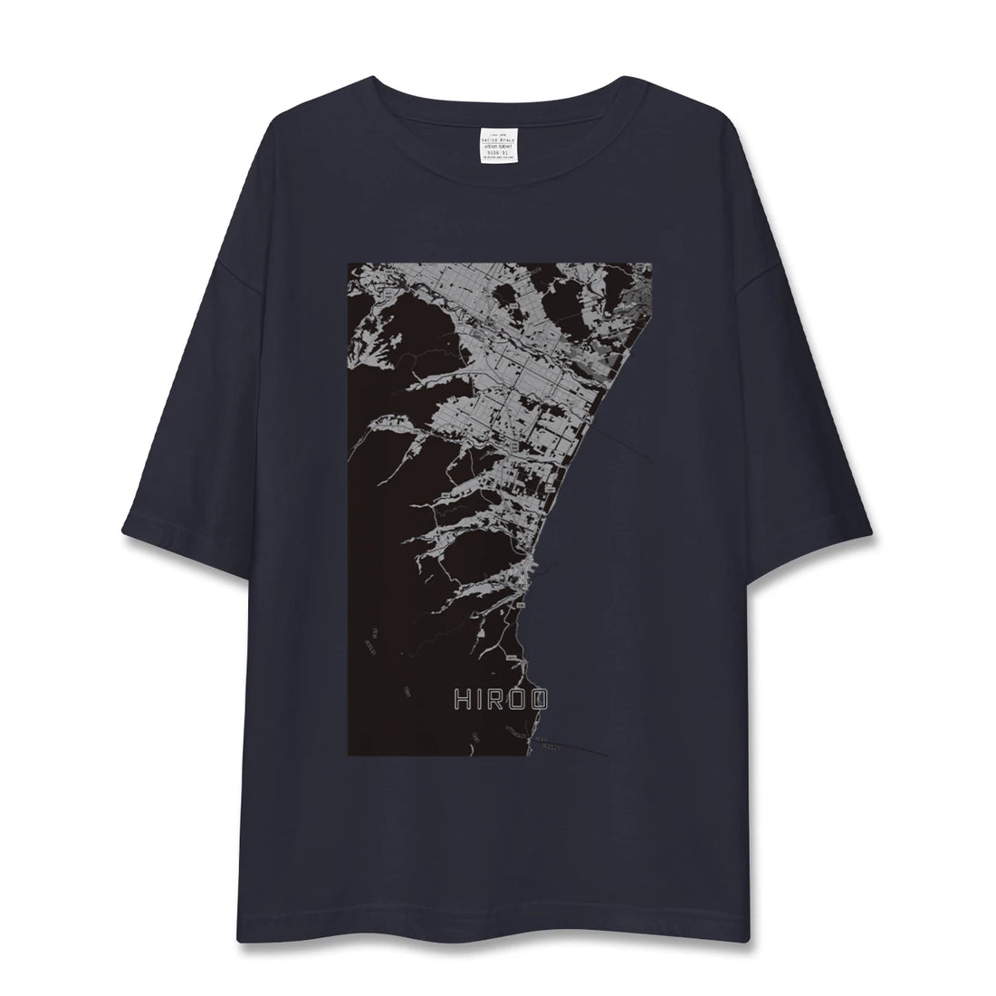 【広尾（北海道）】地図柄ビッグシルエットTシャツ
