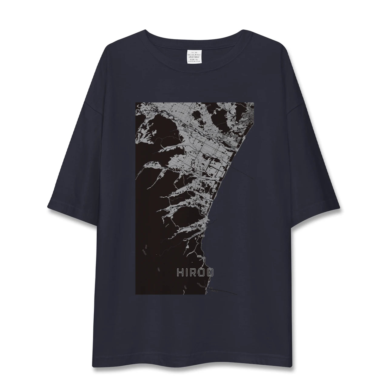 【広尾（北海道）】地図柄ビッグシルエットTシャツ
