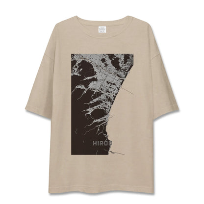 【広尾（北海道）】地図柄ビッグシルエットTシャツ