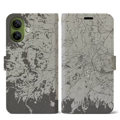 【弘前（青森県）】地図柄iPhoneケース（手帳タイプ）