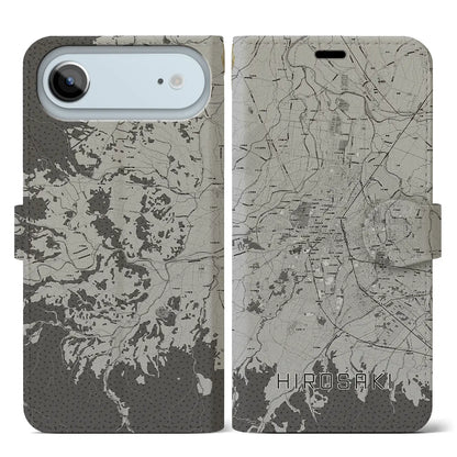 【弘前（青森県）】地図柄iPhoneケース（手帳タイプ）