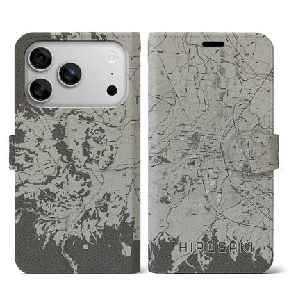 【弘前（青森県）】地図柄iPhoneケース（手帳タイプ）