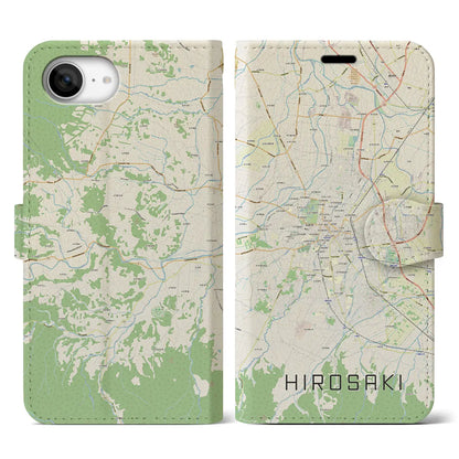 【弘前（青森県）】地図柄iPhoneケース（手帳タイプ）
