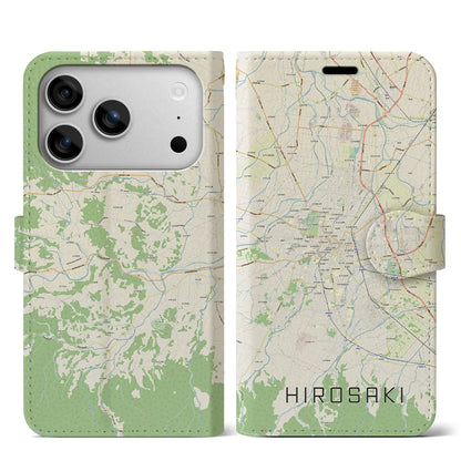 【弘前（青森県）】地図柄iPhoneケース（手帳タイプ）