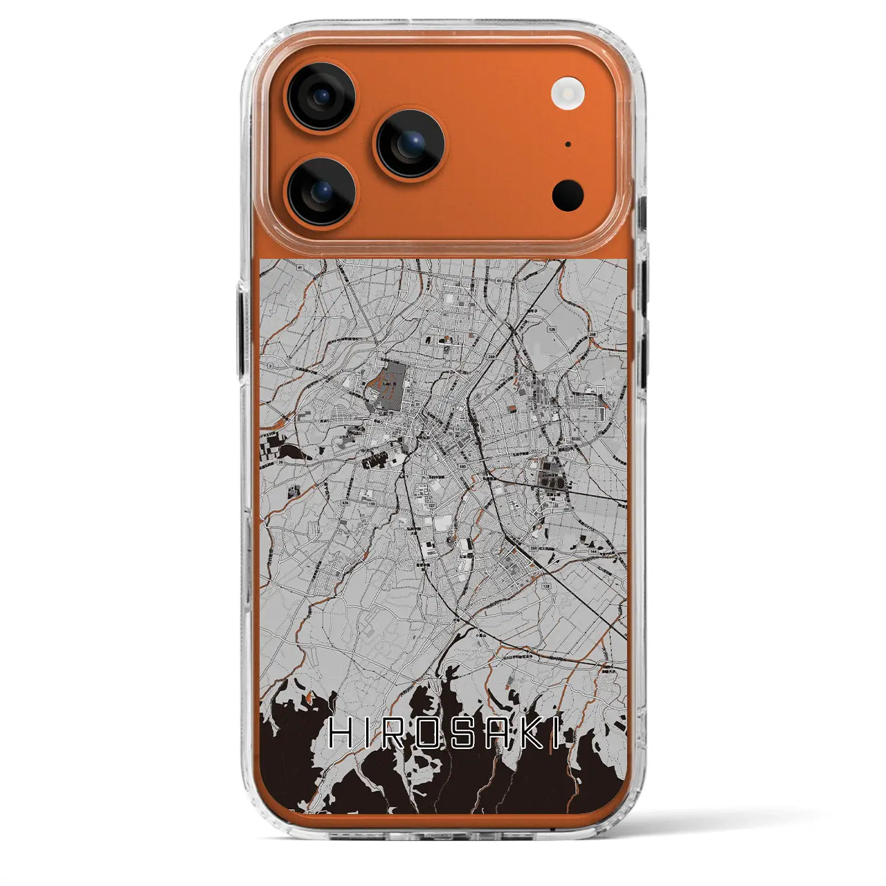 【弘前（青森県）】地図柄iPhoneケース（MagSafeタイプ）