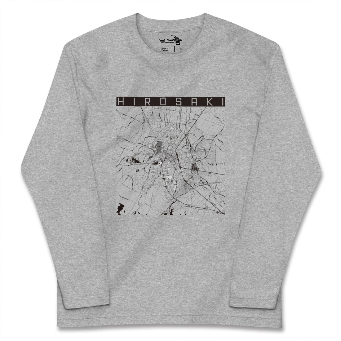 【弘前（青森県）】地図柄ロングスリーブTシャツ