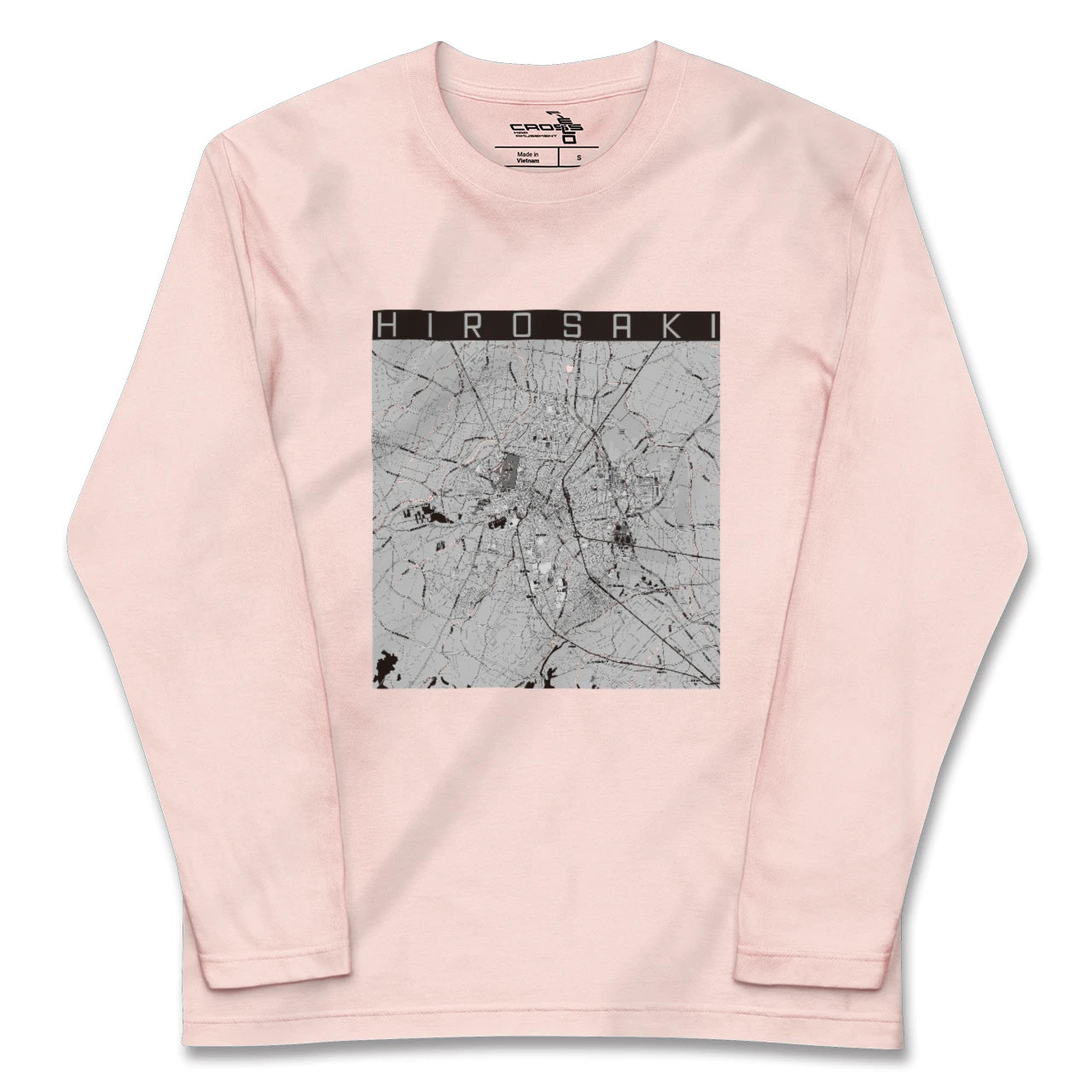 【弘前（青森県）】地図柄ロングスリーブTシャツ
