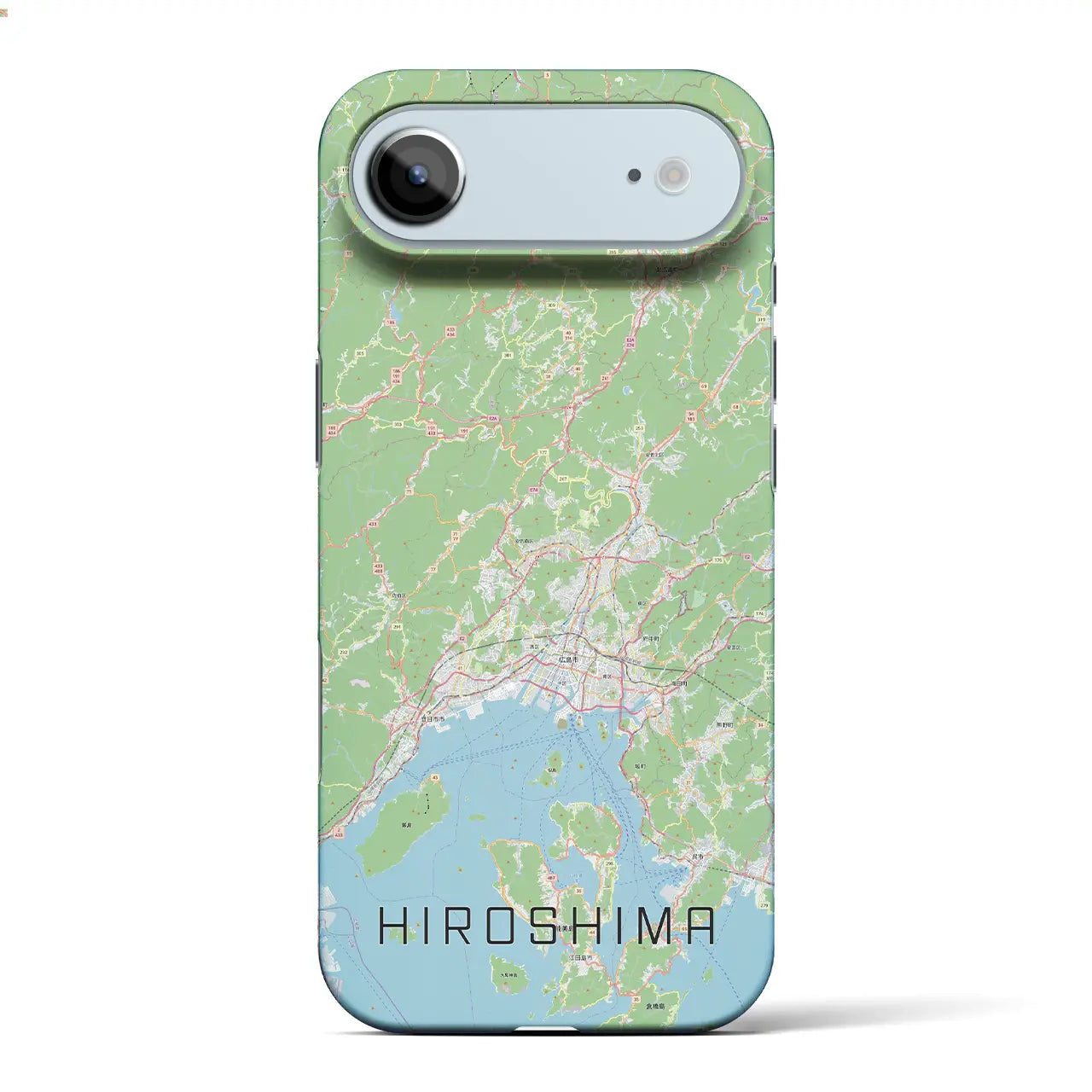 【広島2（広島県）】地図柄iPhoneケース（バックカバータイプ）