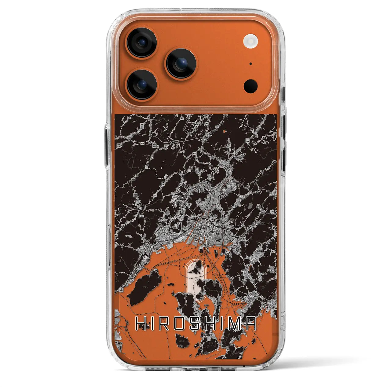 【広島2（広島県）】地図柄iPhoneケース（MagSafeタイプ）