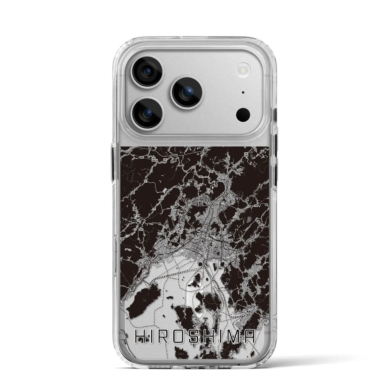 【広島2（広島県）】地図柄iPhoneケース（MagSafeタイプ）