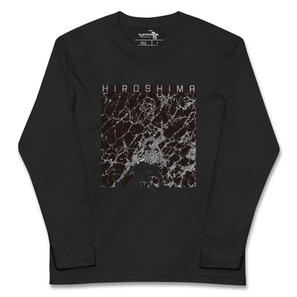【広島2（広島県）】地図柄ロングスリーブTシャツ