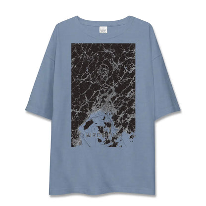 【広島2（広島県）】地図柄ビッグシルエットTシャツ