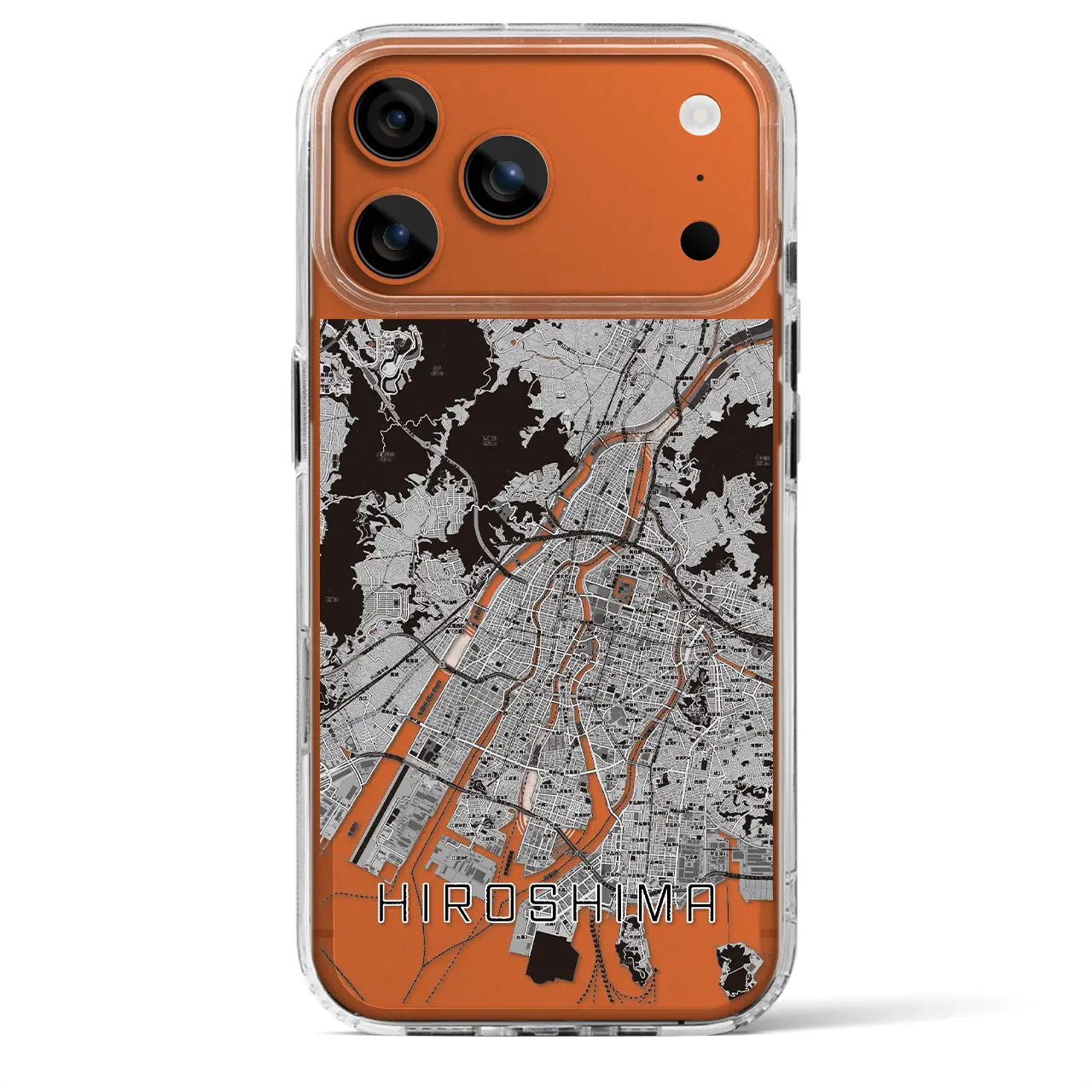 【広島（広島県）】地図柄iPhoneケース（MagSafeタイプ）