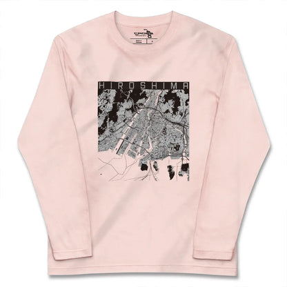 【広島（広島県）】地図柄ロングスリーブTシャツ
