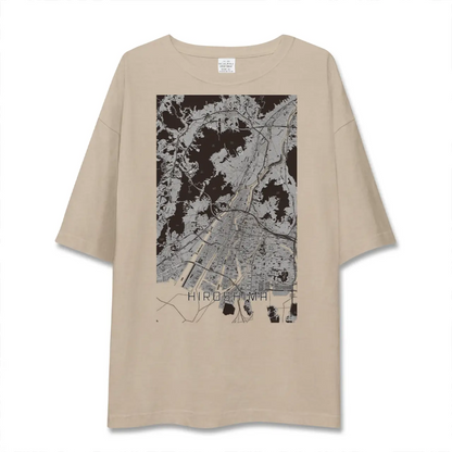 【広島（広島県）】地図柄ビッグシルエットTシャツ