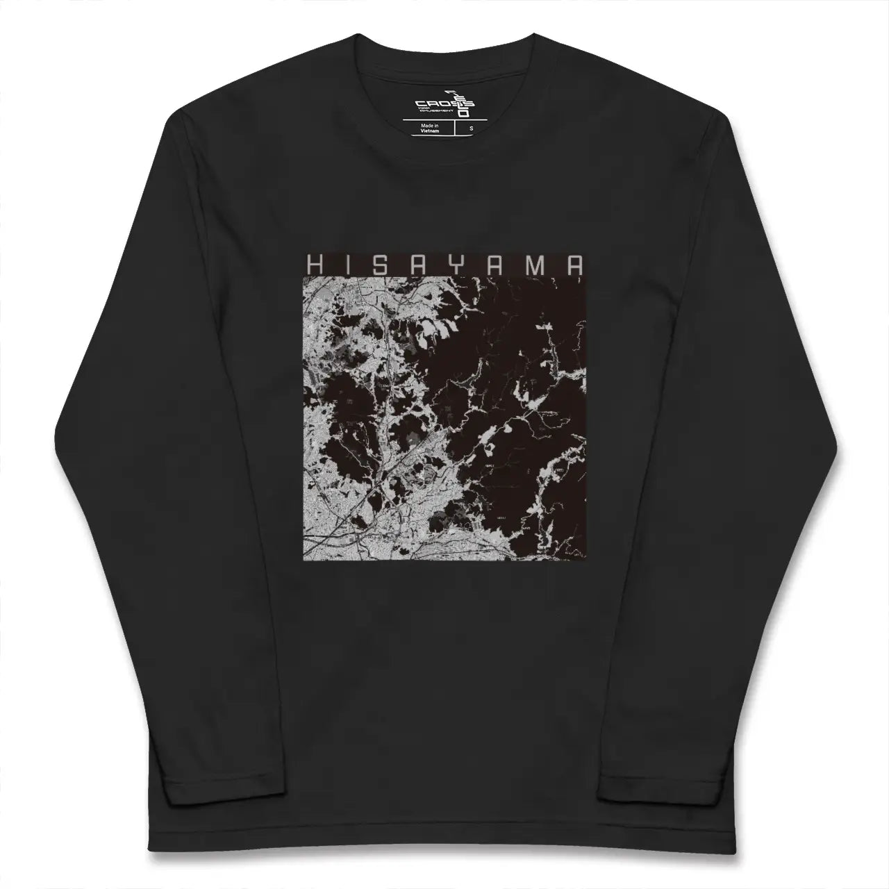 【久山（福岡県）】地図柄ロングスリーブTシャツ