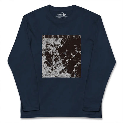 【久山（福岡県）】地図柄ロングスリーブTシャツ