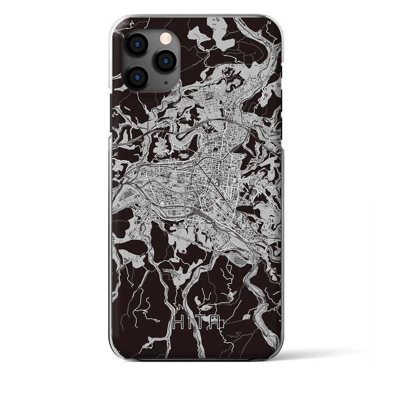 【日田2（大分県）】地図柄iPhoneケース（クリアタイプ）