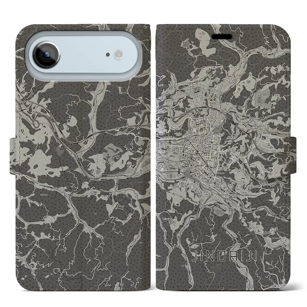 【日田2（大分県）】地図柄iPhoneケース（手帳タイプ）