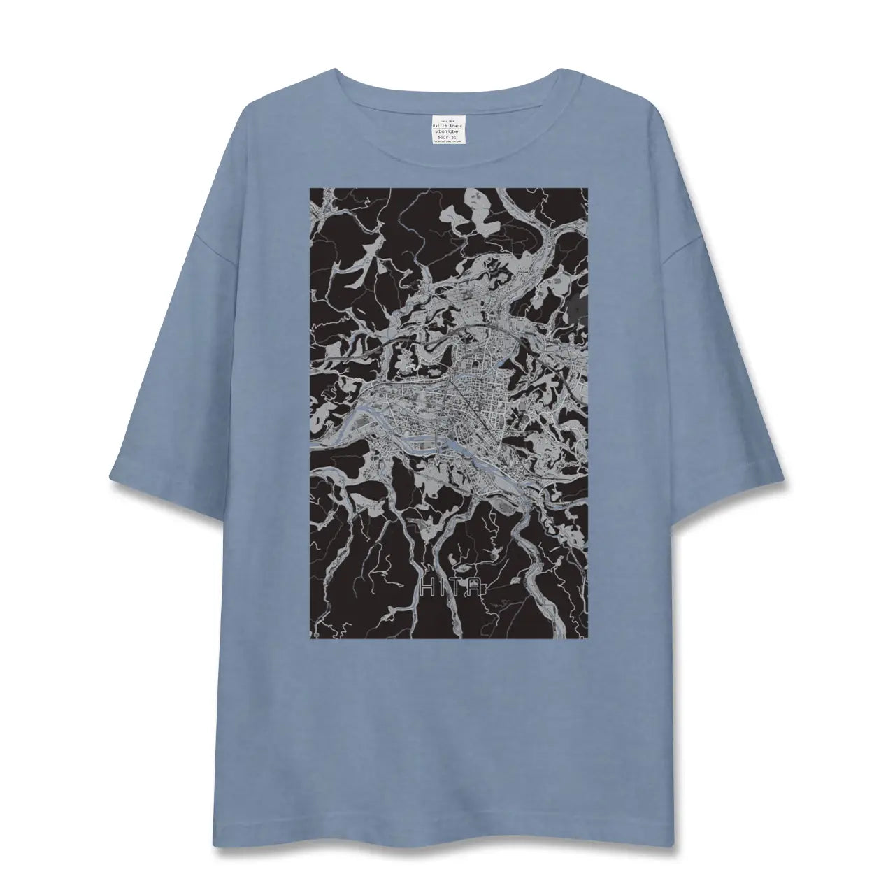 【日田2（大分県）】地図柄ビッグシルエットTシャツ
