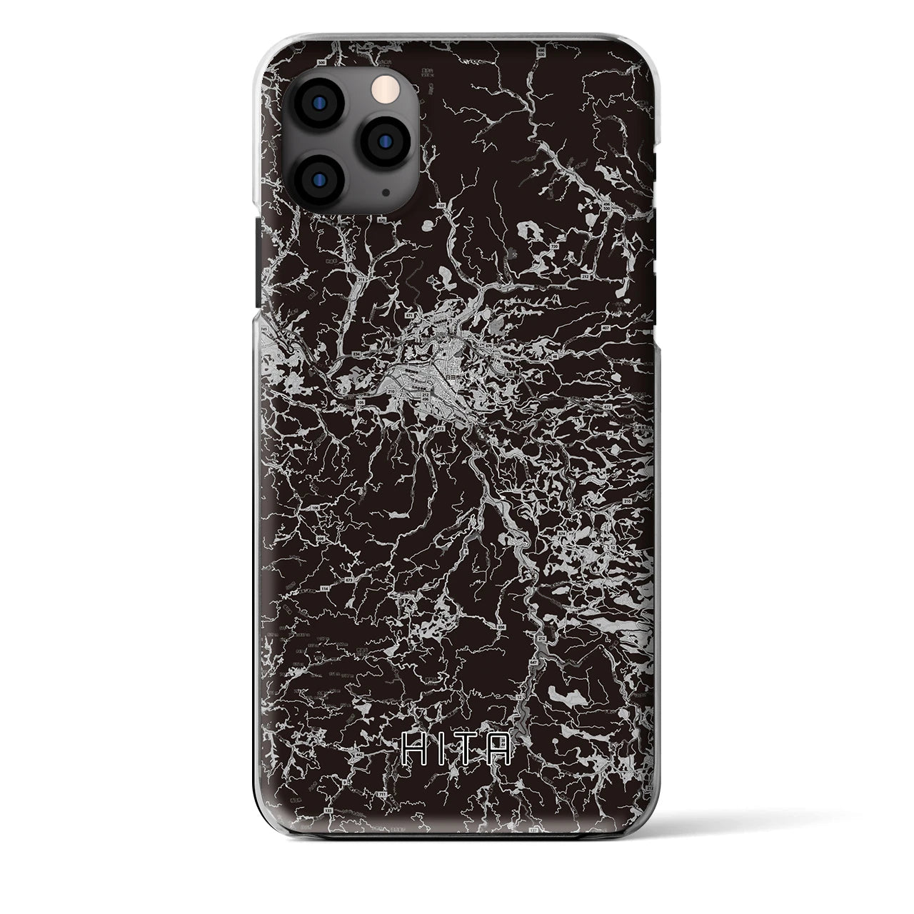 【日田（大分県）】地図柄iPhoneケース（クリアタイプ）