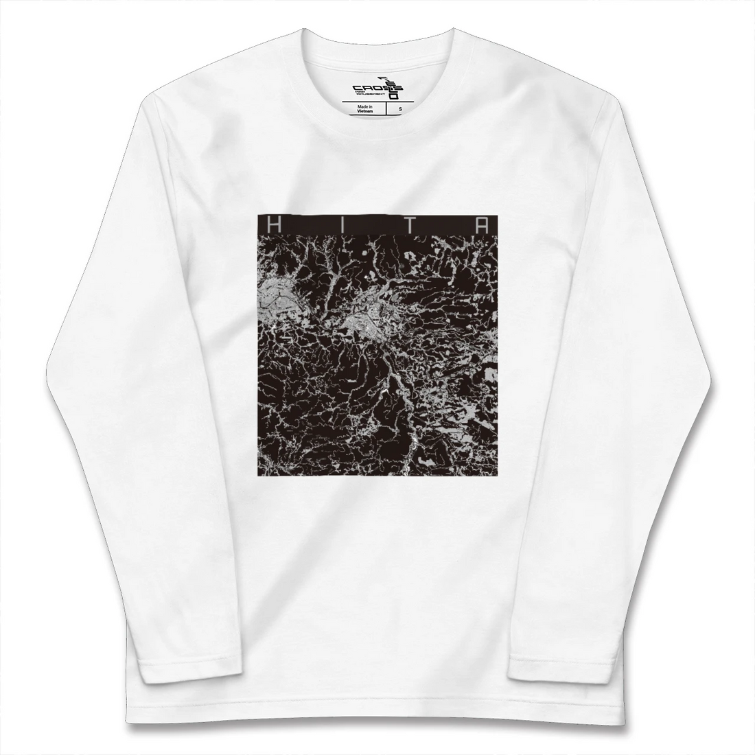 【日田(大分県)】地図柄ロングスリーブTシャツ