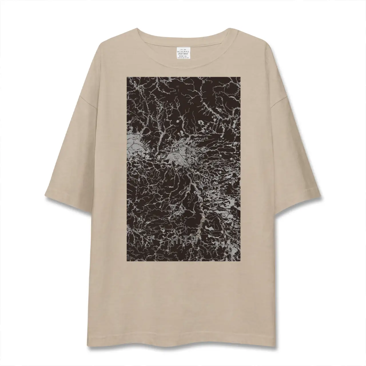 【日田（大分県）】地図柄ビッグシルエットTシャツ