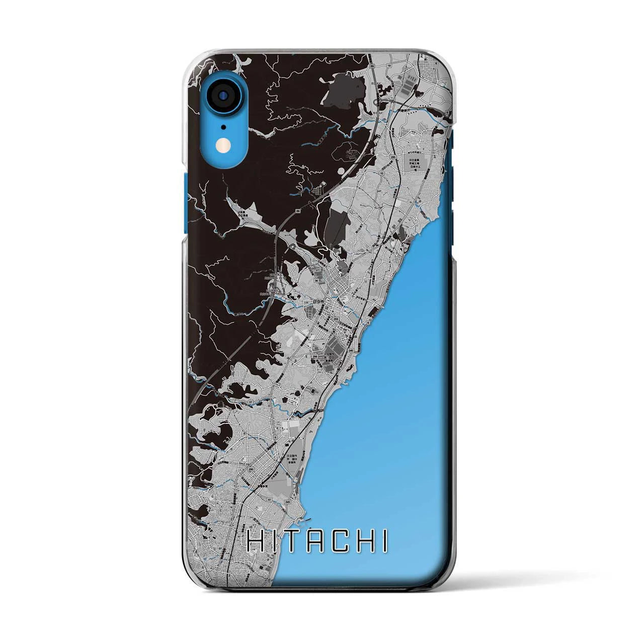 【日立（茨城県）】地図柄iPhoneケース（クリアタイプ）