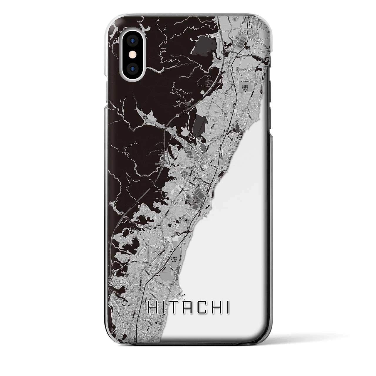 【日立（茨城県）】地図柄iPhoneケース（クリアタイプ）