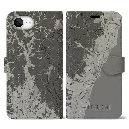 【日立（茨城県）】地図柄iPhoneケース（手帳タイプ）