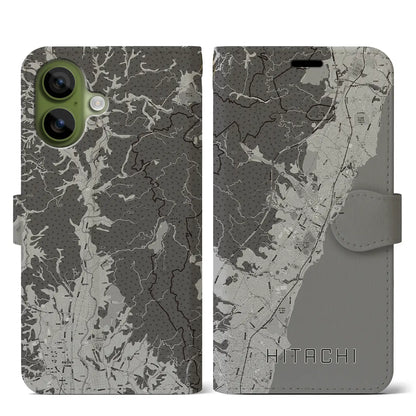 【日立（茨城県）】地図柄iPhoneケース（手帳タイプ）