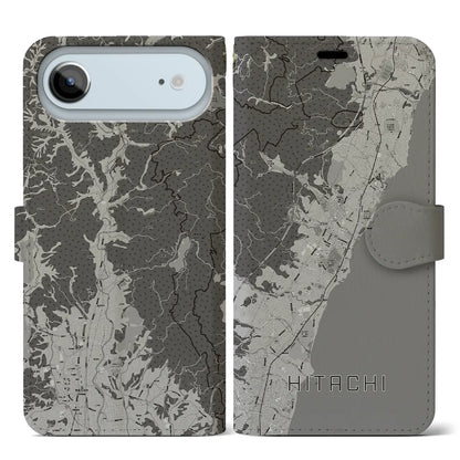 【日立（茨城県）】地図柄iPhoneケース（手帳タイプ）