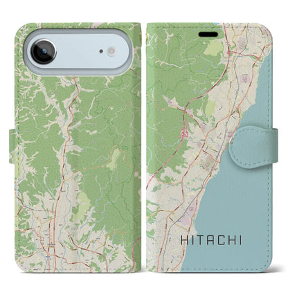 【日立（茨城県）】地図柄iPhoneケース（手帳タイプ）