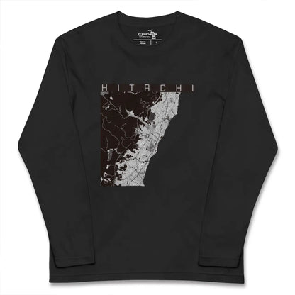 【日立（茨城県）】地図柄ロングスリーブTシャツ