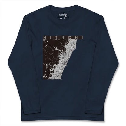 【日立（茨城県）】地図柄ロングスリーブTシャツ