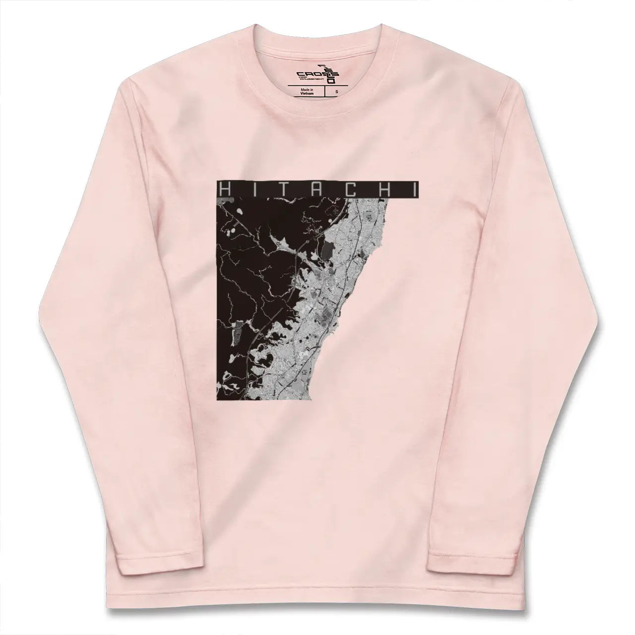 【日立（茨城県）】地図柄ロングスリーブTシャツ